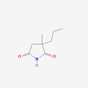 molecular formula C8H13NO2 B074871 3-甲基-3-丙基吡咯烷-2,5-二酮 CAS No. 1497-19-4