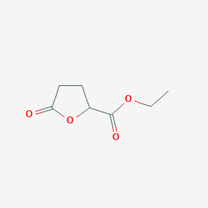 molecular formula C7H10O4 B074875 Ethyl 5-oxooxolane-2-carboxylate CAS No. 1126-51-8