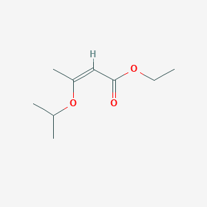 molecular formula C9H16O3 B074878 3-(1-Methylethoxy)-2-butenoic acid ethyl ester CAS No. 1540-21-2