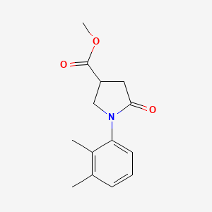 molecular formula C14H17NO3 B7488168 Methyl 1-(2,3-dimethylphenyl)-5-oxopyrrolidine-3-carboxylate 