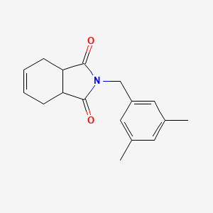 molecular formula C17H19NO2 B7488583 2-[(3,5-Dimethylphenyl)methyl]-3a,4,7,7a-tetrahydroisoindole-1,3-dione 