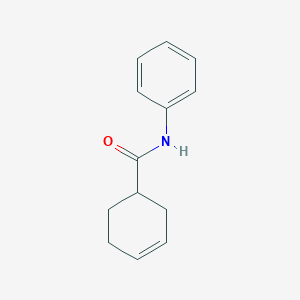 molecular formula C13H15NO B7489258 N-Phenyl-3-cyclohexene-1-carboxamide 
