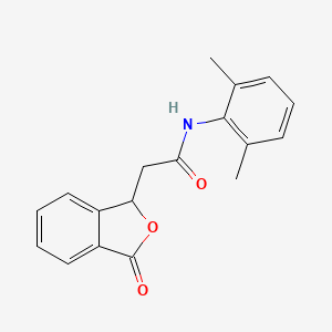 molecular formula C18H17NO3 B7489310 N-(2,6-dimethylphenyl)-2-(3-oxo-1H-2-benzofuran-1-yl)acetamide 