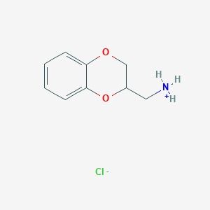 molecular formula C9H12ClNO2 B074894 2,3-Dihydro-1,4-Benzodioxin-2-methanamine hydrochloride CAS No. 1446-27-1
