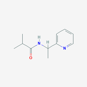 molecular formula C11H16N2O B7489596 2-methyl-N-(1-pyridin-2-ylethyl)propanamide 