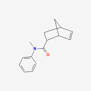 molecular formula C15H17NO B7489691 N-methyl-N-phenylbicyclo[2.2.1]hept-5-ene-2-carboxamide 