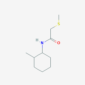 molecular formula C10H19NOS B7489974 N-(2-methylcyclohexyl)-2-methylsulfanylacetamide 