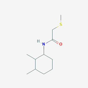 molecular formula C11H21NOS B7489988 N-(2,3-dimethylcyclohexyl)-2-methylsulfanylacetamide 