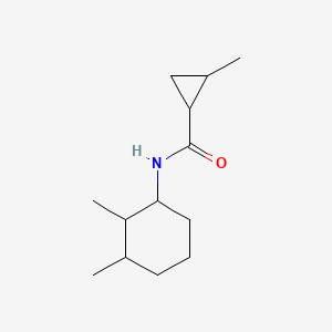 molecular formula C13H23NO B7490103 N-(2,3-dimethylcyclohexyl)-2-methylcyclopropane-1-carboxamide 