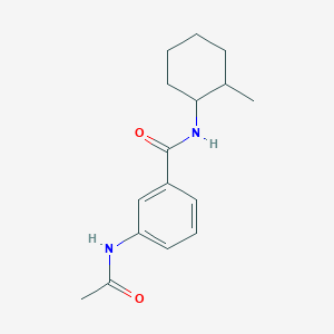 molecular formula C16H22N2O2 B7490133 3-acetamido-N-(2-methylcyclohexyl)benzamide 