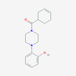molecular formula C17H22N2O2 B7490156 Cyclohex-3-en-1-yl-[4-(2-hydroxyphenyl)piperazin-1-yl]methanone 