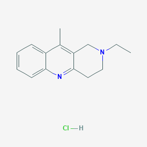 molecular formula C15H19ClN2 B7490166 2-ethyl-10-methyl-3,4-dihydro-1H-benzo[b][1,6]naphthyridine;hydrochloride 