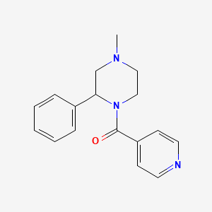 molecular formula C17H19N3O B7490845 (4-Methyl-2-phenylpiperazin-1-yl)-pyridin-4-ylmethanone 