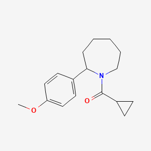 molecular formula C17H23NO2 B7491055 Cyclopropyl-[2-(4-methoxyphenyl)azepan-1-yl]methanone 