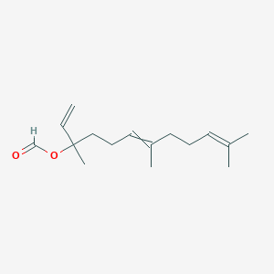 molecular formula C16H26O2 B074911 (S)-3,7,11-Trimethyldodeca-1,6,10-trien-3-yl formate CAS No. 1112-99-8