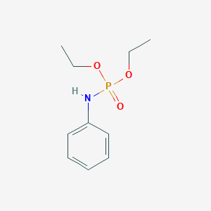 molecular formula C10H16NO3P B074913 Phosphoramidic acid, phenyl-, diethyl ester CAS No. 1445-38-1