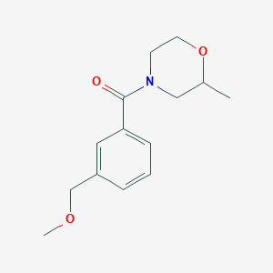 molecular formula C14H19NO3 B7491789 [3-(Methoxymethyl)phenyl]-(2-methylmorpholin-4-yl)methanone 