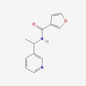 molecular formula C12H12N2O2 B7491893 N-(1-pyridin-3-ylethyl)furan-3-carboxamide 