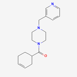 molecular formula C17H23N3O B7491965 Cyclohex-3-en-1-yl-[4-(pyridin-3-ylmethyl)piperazin-1-yl]methanone 