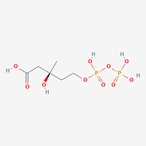 molecular formula C6H14O10P2 B074920 (RS)-5-diphosphomevalonate CAS No. 1492-08-6