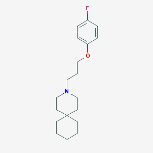 3-AZASPIRO(5.5)UNDECANE, 3-(3-(p-FLUOROPHENOXY)PROPYL)-