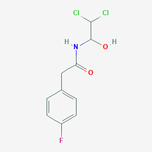 N-(2,2-dichloro-1-hydroxyethyl)-2-(4-fluorophenyl)acetamide