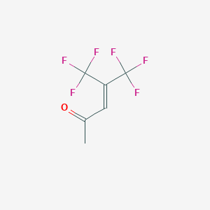 molecular formula C6H4F6O B074952 5,5,5-Trifluoro-4-(trifluoromethyl)pent-3-en-2-one CAS No. 1422-36-2