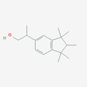 molecular formula C17H26O B074962 1H-茚满-5-乙醇，2,3-二氢-β,1,1,2,3,3-六甲基- CAS No. 1217-08-9
