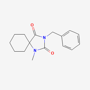 molecular formula C16H20N2O2 B7496355 3-Benzyl-1-methyl-1,3-diazaspiro[4.5]decane-2,4-dione 