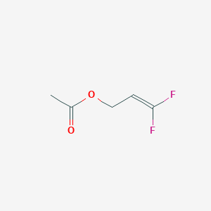 molecular formula C5H6F2O2 B074965 3,3-Difluoro-2-propenyl acetate CAS No. 1597-40-6