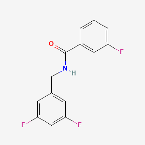 molecular formula C14H10F3NO B7496815 N-(3,5-difluorobenzyl)-3-fluorobenzamide 