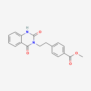 molecular formula C18H16N2O4 B7496840 methyl 4-[2-(2,4-dioxo-1H-quinazolin-3-yl)ethyl]benzoate 