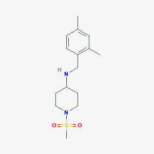molecular formula C15H24N2O2S B7497202 N-[(2,4-dimethylphenyl)methyl]-1-methylsulfonylpiperidin-4-amine 