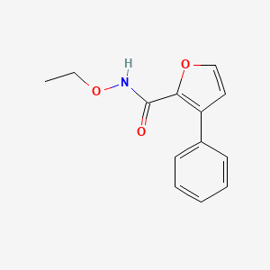 molecular formula C13H13NO3 B7497636 N-ethoxy-3-phenylfuran-2-carboxamide 