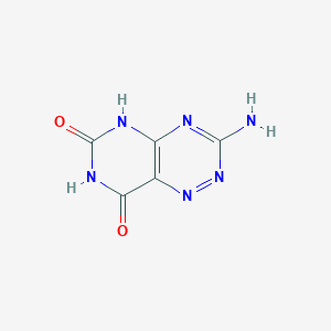 molecular formula C5H4N6O2 B074979 3-aminopyrimido[4,5-e][1,2,4]triazine-6,8(5H,7H)-dione CAS No. 1501-47-9