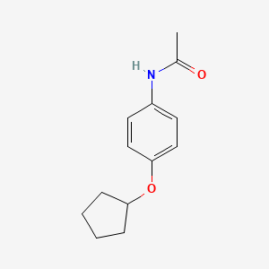 molecular formula C13H17NO2 B7497915 N-(4-cyclopentyloxyphenyl)acetamide 