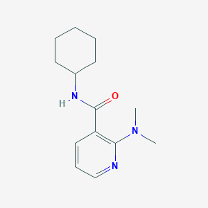 molecular formula C14H21N3O B7498183 N-cyclohexyl-2-(dimethylamino)nicotinamide 