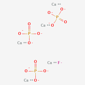 molecular formula Ca5FO12P3 B074983 氟磷灰石 CAS No. 1306-05-4