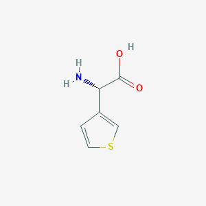 molecular formula C6H7NO2S B074990 (S)-2-Amino-2-(thiophen-3-yl)acetic acid CAS No. 1194-87-2