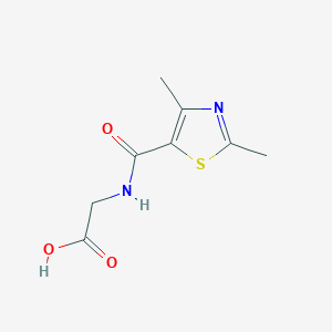 molecular formula C8H10N2O3S B7499080 (2,4-Dimethylthiazole-5-carbonyl)glycine 
