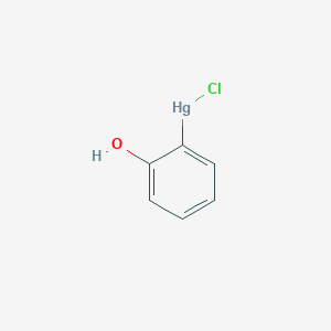 molecular formula C6H5ClHgO B074995 邻-(氯汞基)酚 CAS No. 1320-80-5