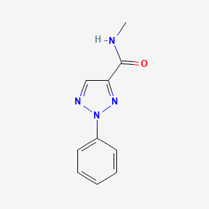 molecular formula C10H10N4O B7499727 N-methyl-2-phenyl-2H-1,2,3-triazole-4-carboxamide 