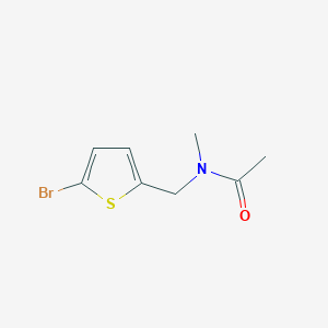 molecular formula C8H10BrNOS B7499967 N-((5-Bromothiophen-2-yl)methyl)-N-methylacetamide 