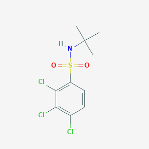 molecular formula C10H12Cl3NO2S B7500222 N-tert-butyl-2,3,4-trichlorobenzene-1-sulfonamide 