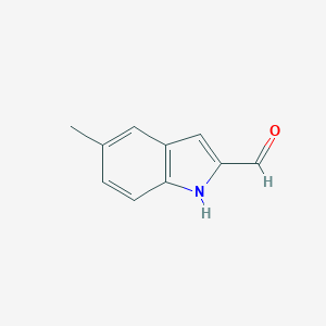 molecular formula C10H9NO B075011 5-Methyl-1H-indole-2-carbaldehyde CAS No. 1463-60-1