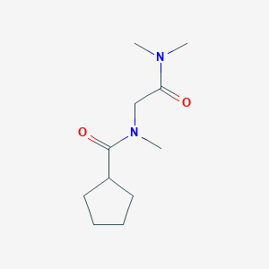 molecular formula C11H20N2O2 B7501368 N-[2-(dimethylamino)-2-oxoethyl]-N-methylcyclopentanecarboxamide 