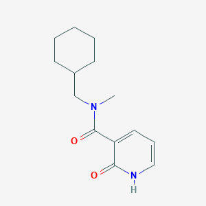 molecular formula C14H20N2O2 B7501995 N-(cyclohexylmethyl)-N-methyl-2-oxo-1H-pyridine-3-carboxamide 