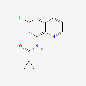 molecular formula C13H11ClN2O B7502069 N-(6-chloroquinolin-8-yl)cyclopropanecarboxamide 