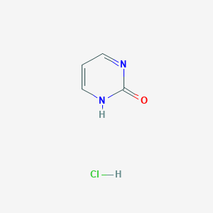 molecular formula C4H5ClN2O B075023 2-Hydroxypyrimidine hydrochloride CAS No. 1450-92-6