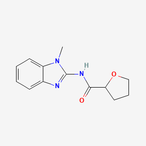 molecular formula C13H15N3O2 B7502339 N-(1-methylbenzimidazol-2-yl)oxolane-2-carboxamide 